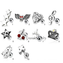Customized 316L Surgical Steel Tragus Piercings
